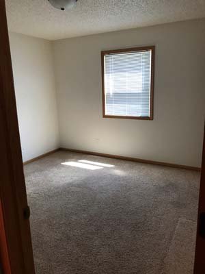 Bedroom in a Blackford Street apartment