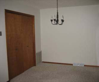 Dining room in a South Hall Street apartment